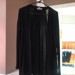 Black maternity cardigan